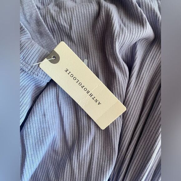 ANTHROPOLOGIE Midi Dress Size M The Keeley Twofer  Sleeveless Light Blue NEW - Picture 16 of 16